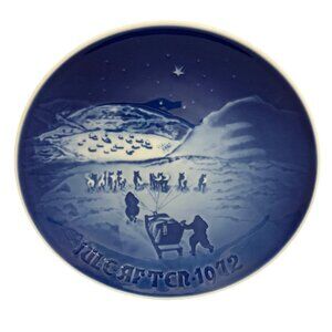 B&G Copenhagen 1972 Christmas Plate Christmas in Greenland Denmark 7"